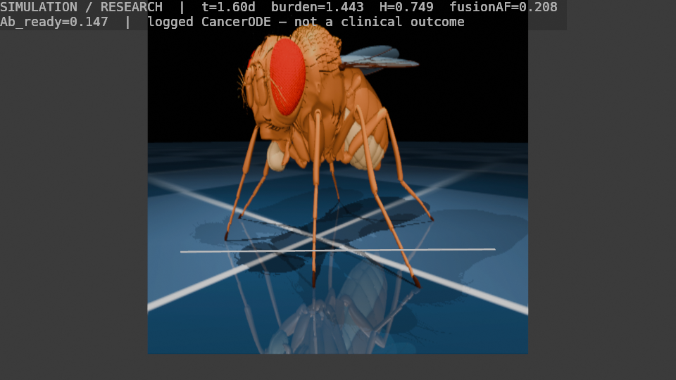 Later frame of the Blender HUD animation